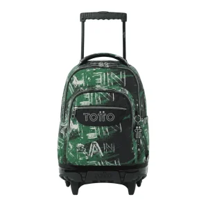 Mochila escolar con ruedas Totto Renglones - Grounge