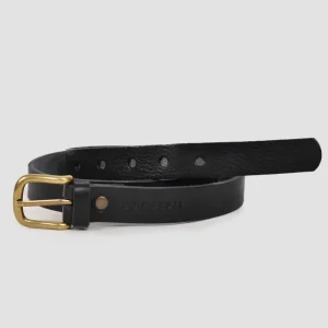 Cinturón piel básico negro