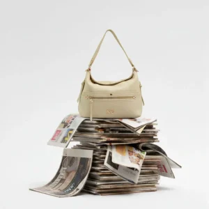 Bolso hobo piel vegana cremalleras Noco