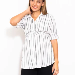 BLUSA DE EMBARAZO "DOUBLE LINES"