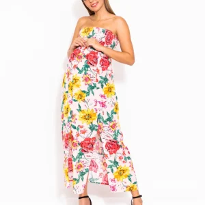 VESTIDO DE EMBARAZO "MELON STRAPLESS"