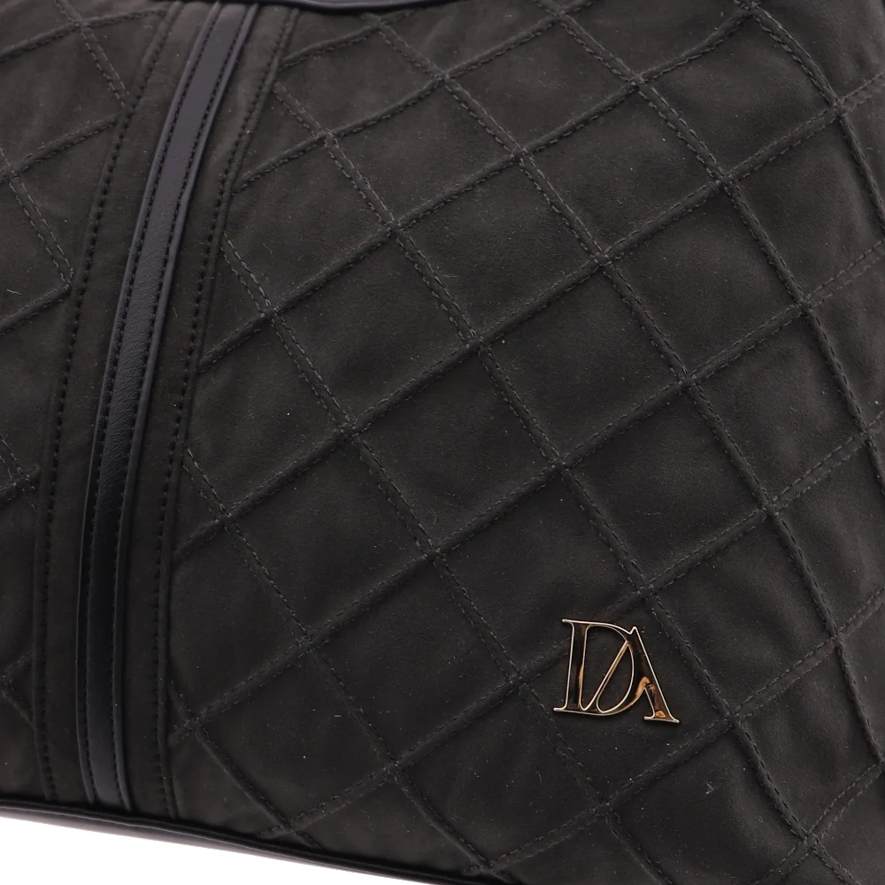Bolso de Hombro bandolera Don Algodón Suede Negro - Imagen 5