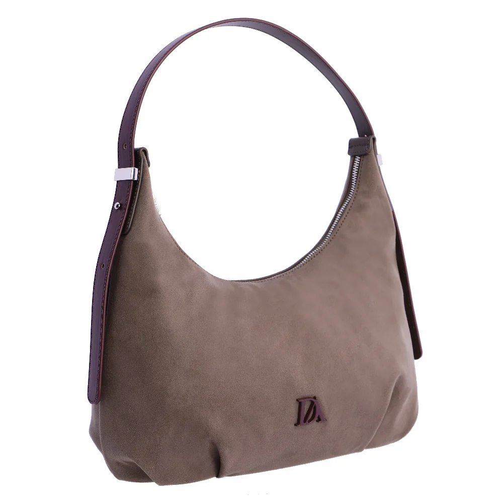 Bolso de Hombro Don Algodón Iconic Gris - Imagen 3