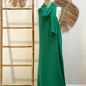 Vestido largo lazo CF