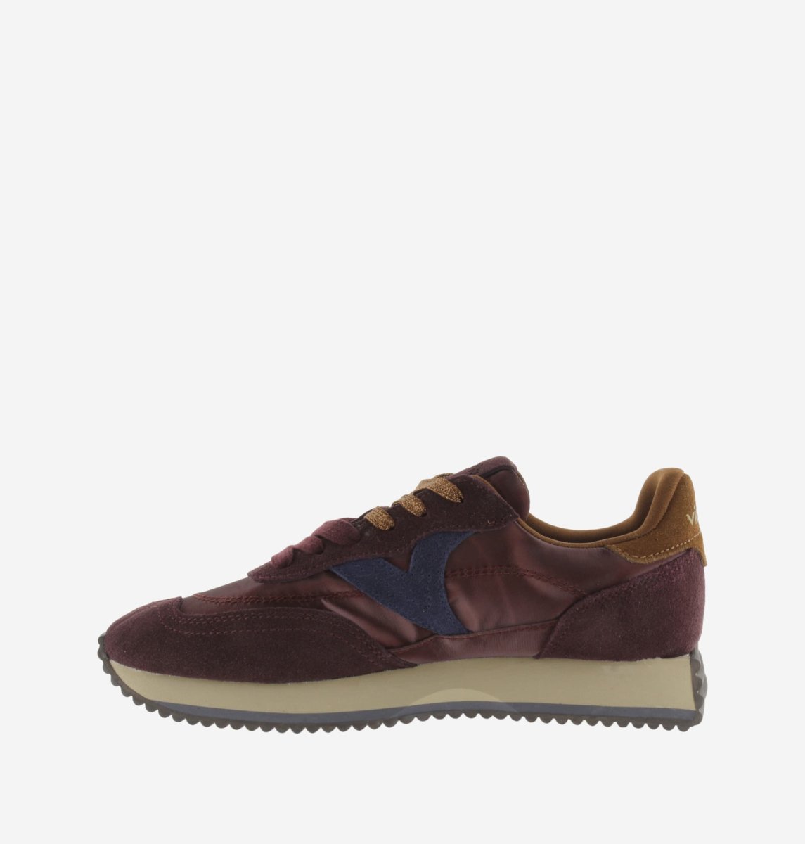 Deportiva Cosmos Nylon Metal y Serraje Burdeos Victoria - Imagen 4