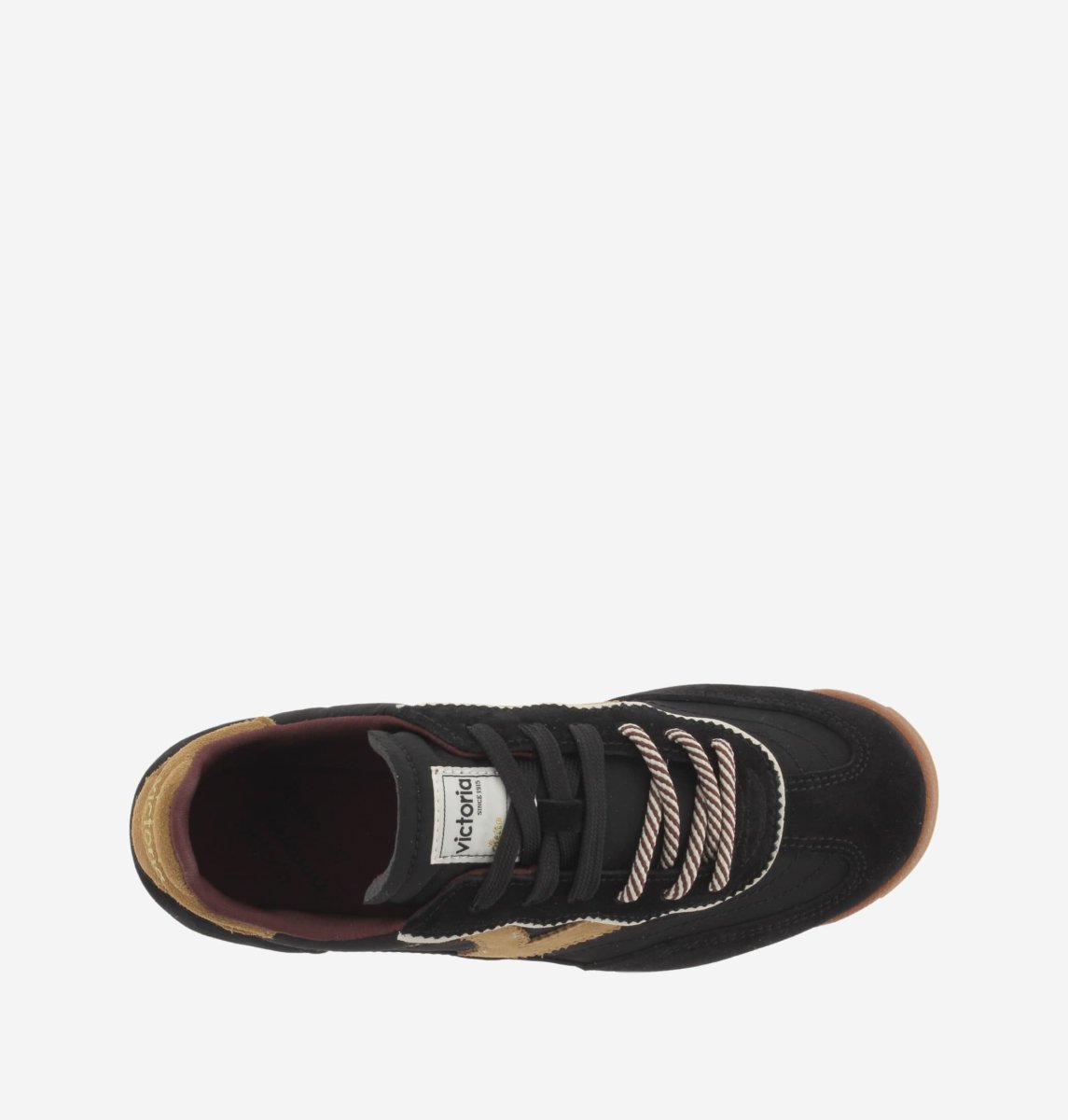 Deportiva Saturno Serraje y Nylon Negro Victoria - Imagen 5