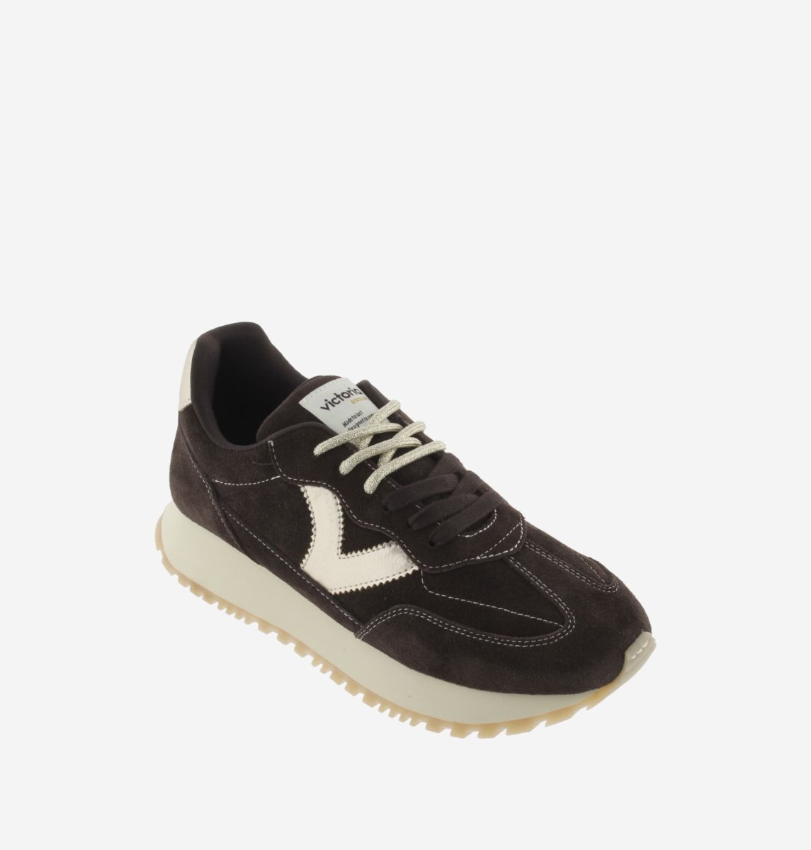 Deportiva Viento Serraje Marrón Chocolate Victoria - Imagen 3