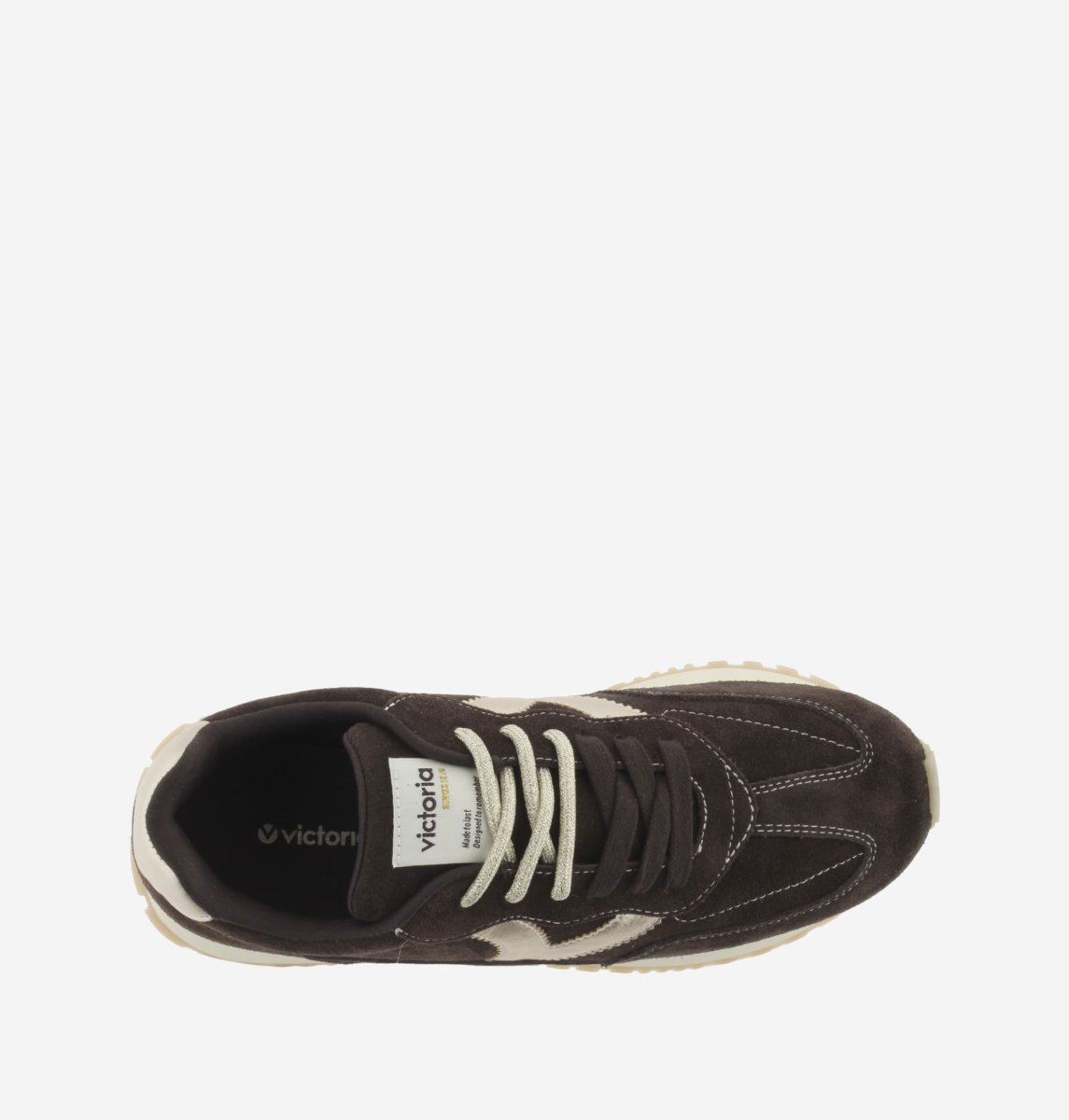 Deportiva Viento Serraje Marrón Chocolate Victoria - Imagen 5