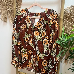 Camisa crepe ligero con estampado Daisy CF