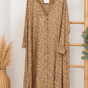 VESTIDO LARGO ANIMAL PRINT