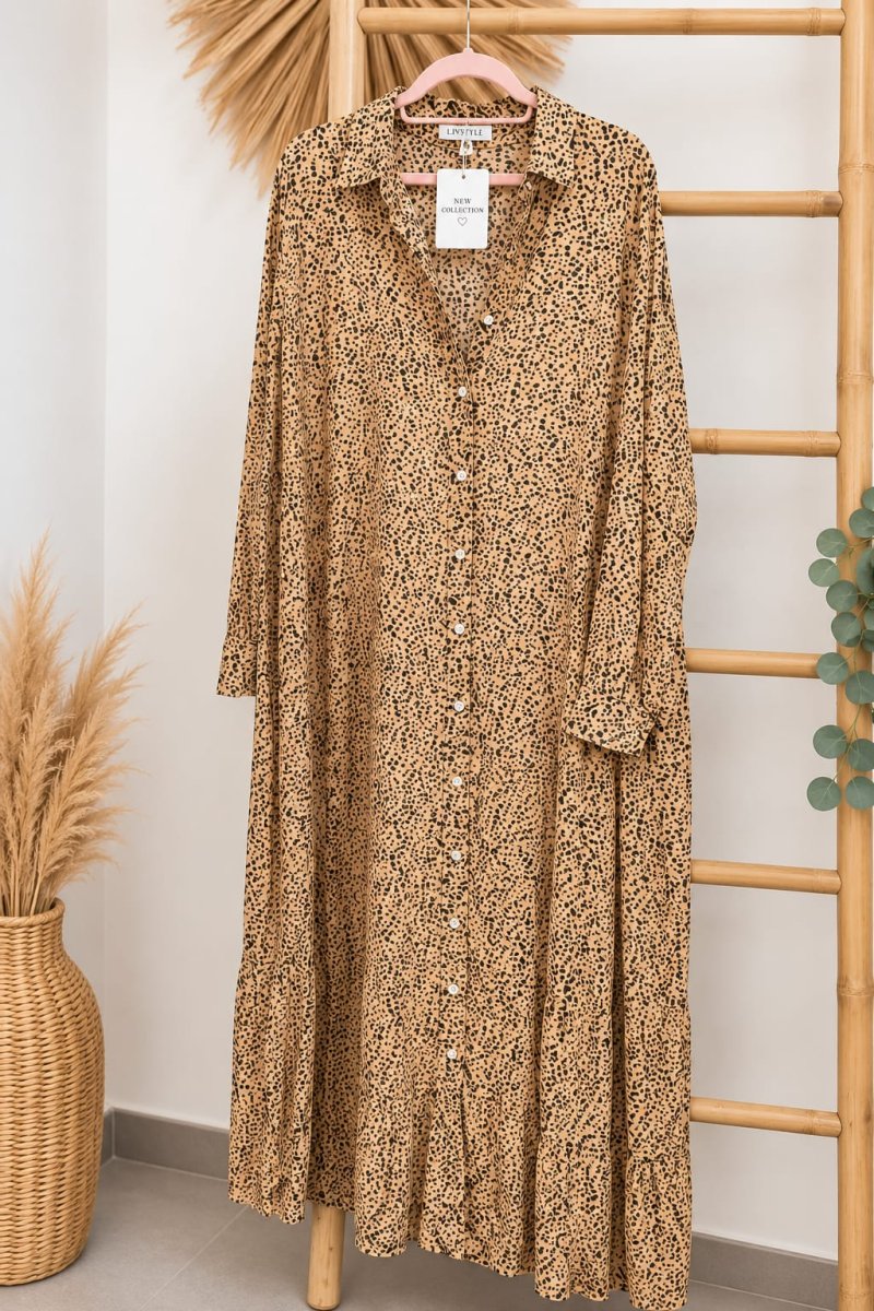 VESTIDO LARGO ANIMAL PRINT - Imagen 2