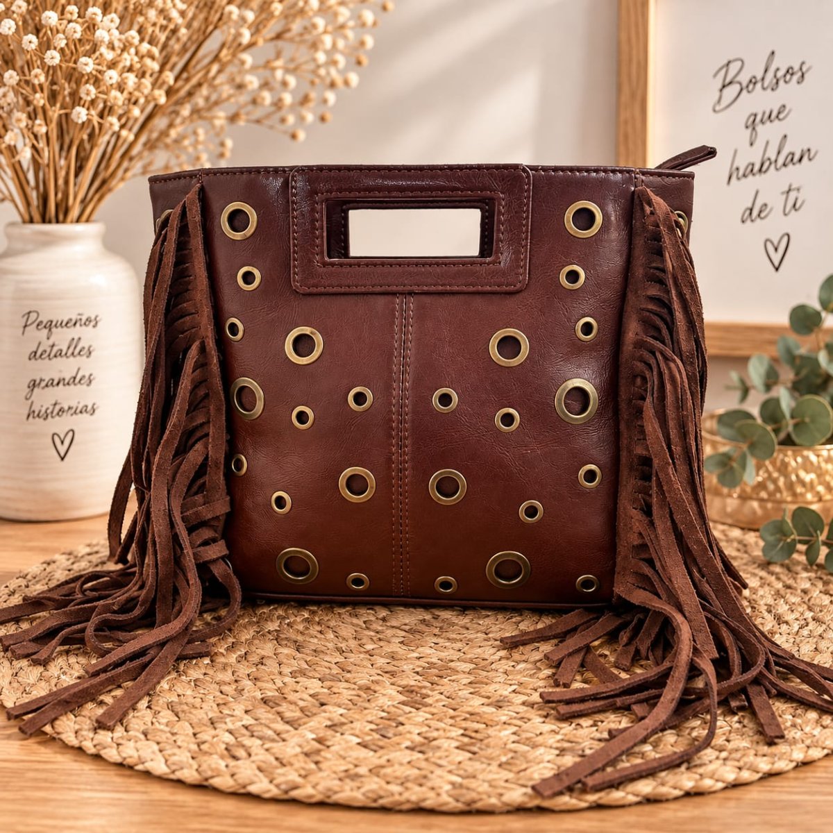 BOLSO FLECOS CON CIRCULOS - Imagen 3
