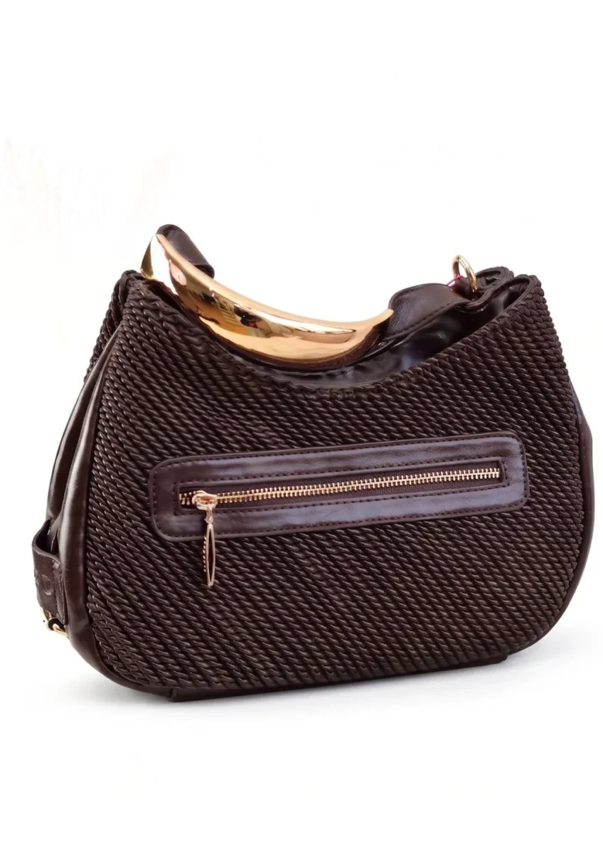 Bolso Góndola Soft Textura Noco asa metal - Imagen 7