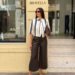Chaqueta rayas azul