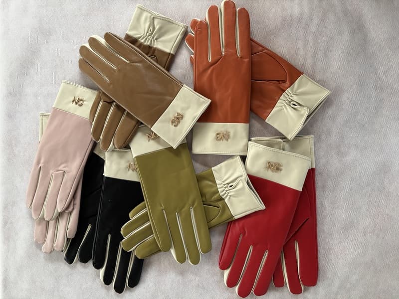 Guantes Bicolor Piel Vegana Noco - Imagen 3