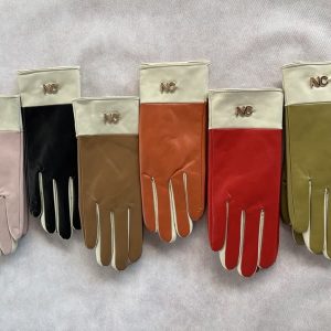 Guantes Bicolor Piel Vegana Noco