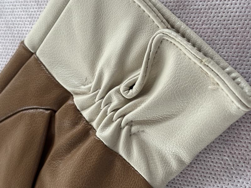 Guantes Bicolor Piel Vegana Noco - Imagen 6
