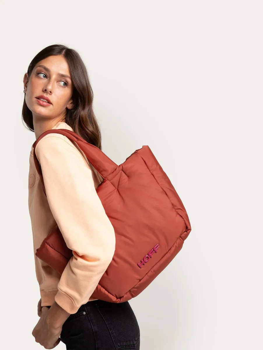 SHOPPER RAINIER NYLON TERRACOTA - Imagen 6