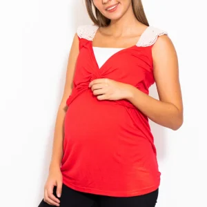 Blusa Casual De Maternidad Y LACTANCIA ¨PERLITAS¨