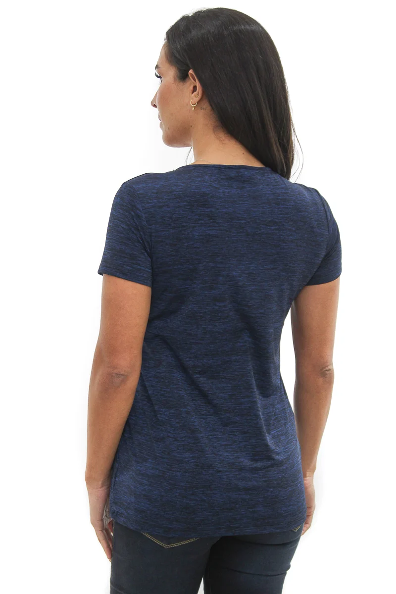 Blusa De Lactancia Elástica de Manga Corta - Imagen 7