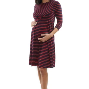 VESTIDO DE EMBARAZO "RAYAS RC"
