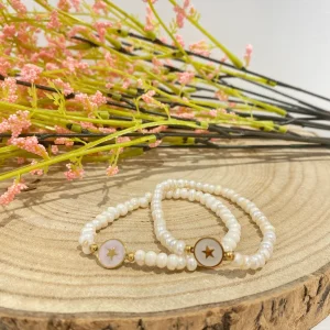 Pulsera perlas estrella
