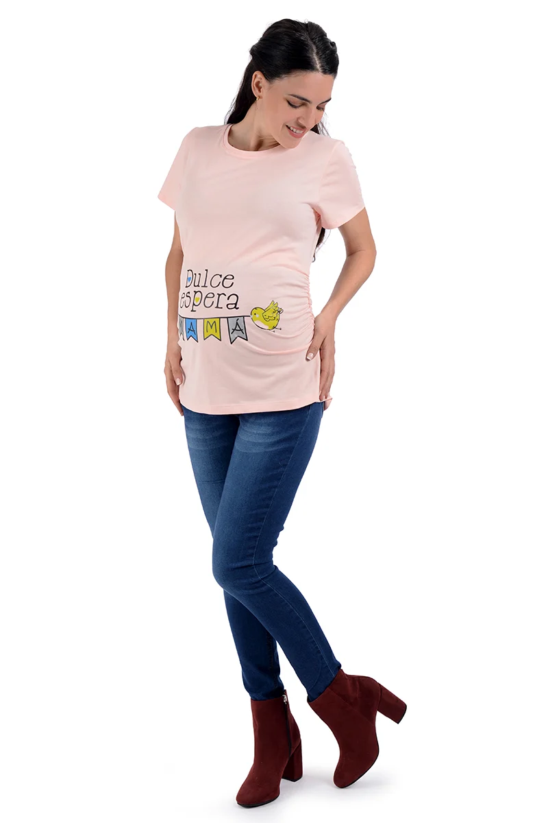 Jeans de embarazo MAMA MIA Maternity de mezclilla estilo entubado - Imagen 6