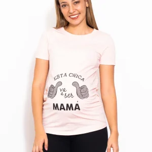 Playera De Embarazadas Con Estampado Para Mamá