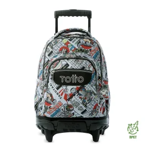 Mochila escolar con ruedas Totto Renglones - Ramen