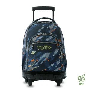 Mochila escolar con ruedas Totto Renglones - Groove