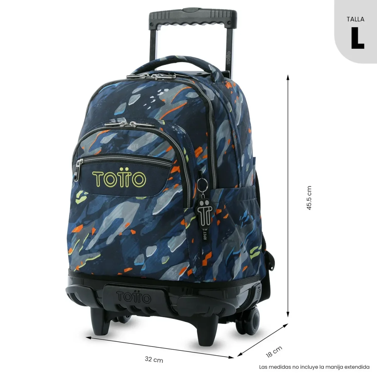Mochila escolar con ruedas Totto Renglones - Groove - Imagen 3