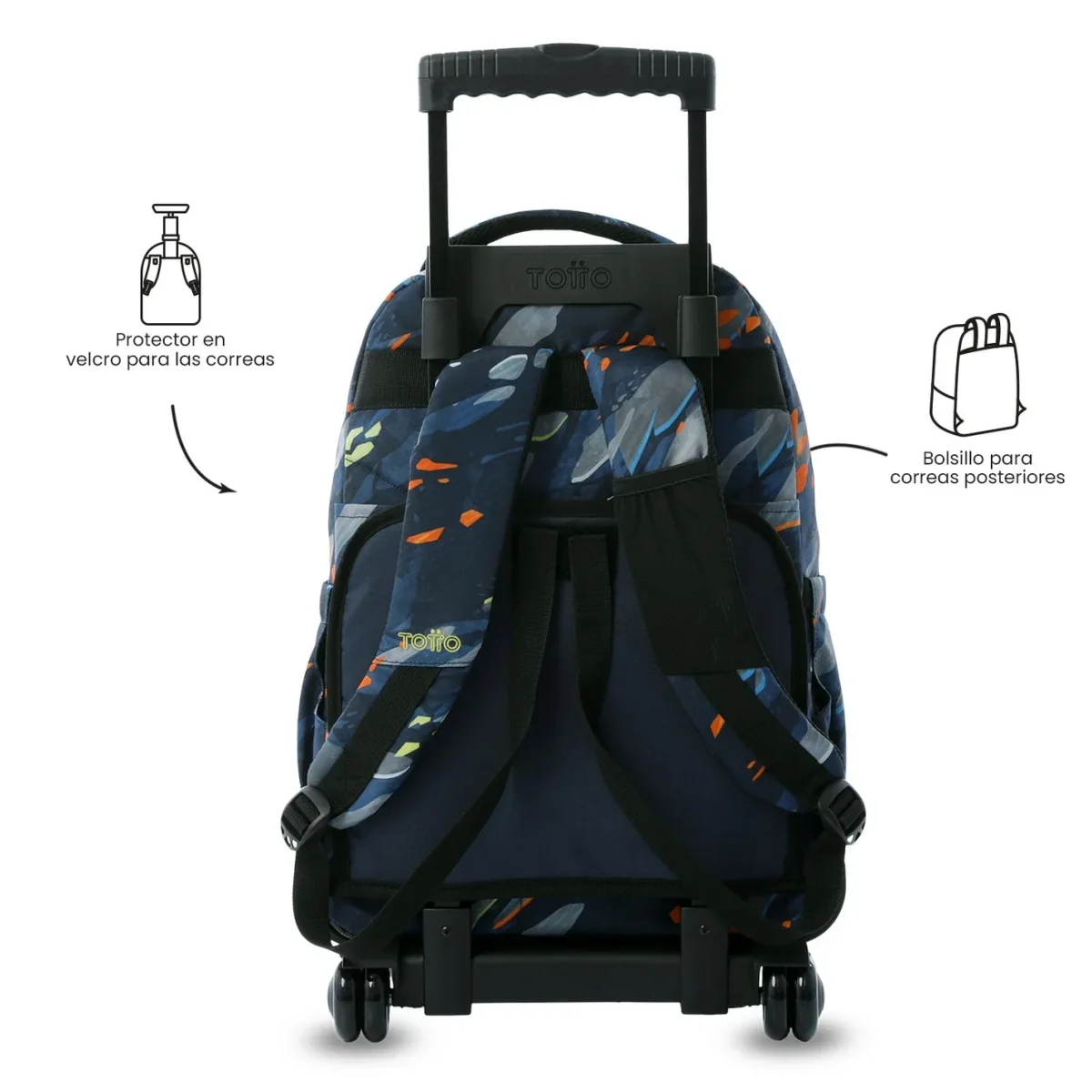 Mochila escolar con ruedas Totto Renglones - Groove - Imagen 4