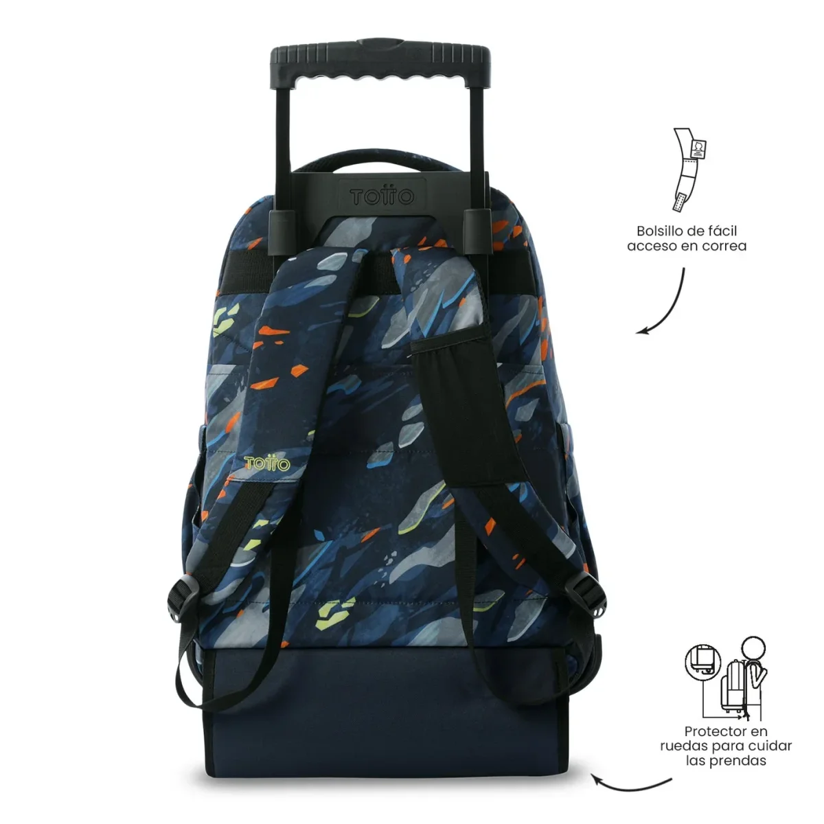 Mochila escolar con ruedas Totto Renglones - Groove - Imagen 5