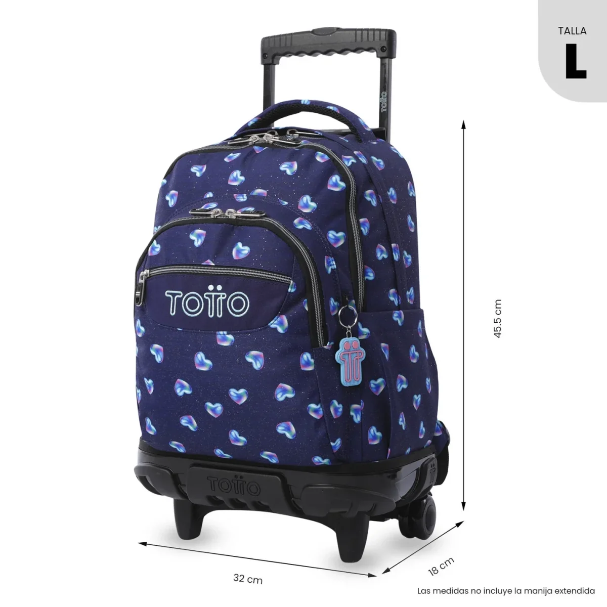 Mochila escolar con ruedas Totto Renglones - Nacary - Imagen 4