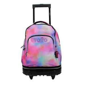 Mochila escolar ruedas desmontable Totto Tiza - Bloom
