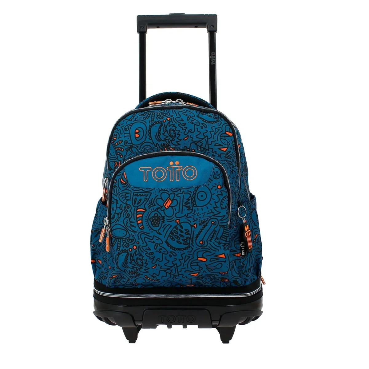 Mochila escolar ruedas desmontable Totto Tiza - Grafer - Imagen 2