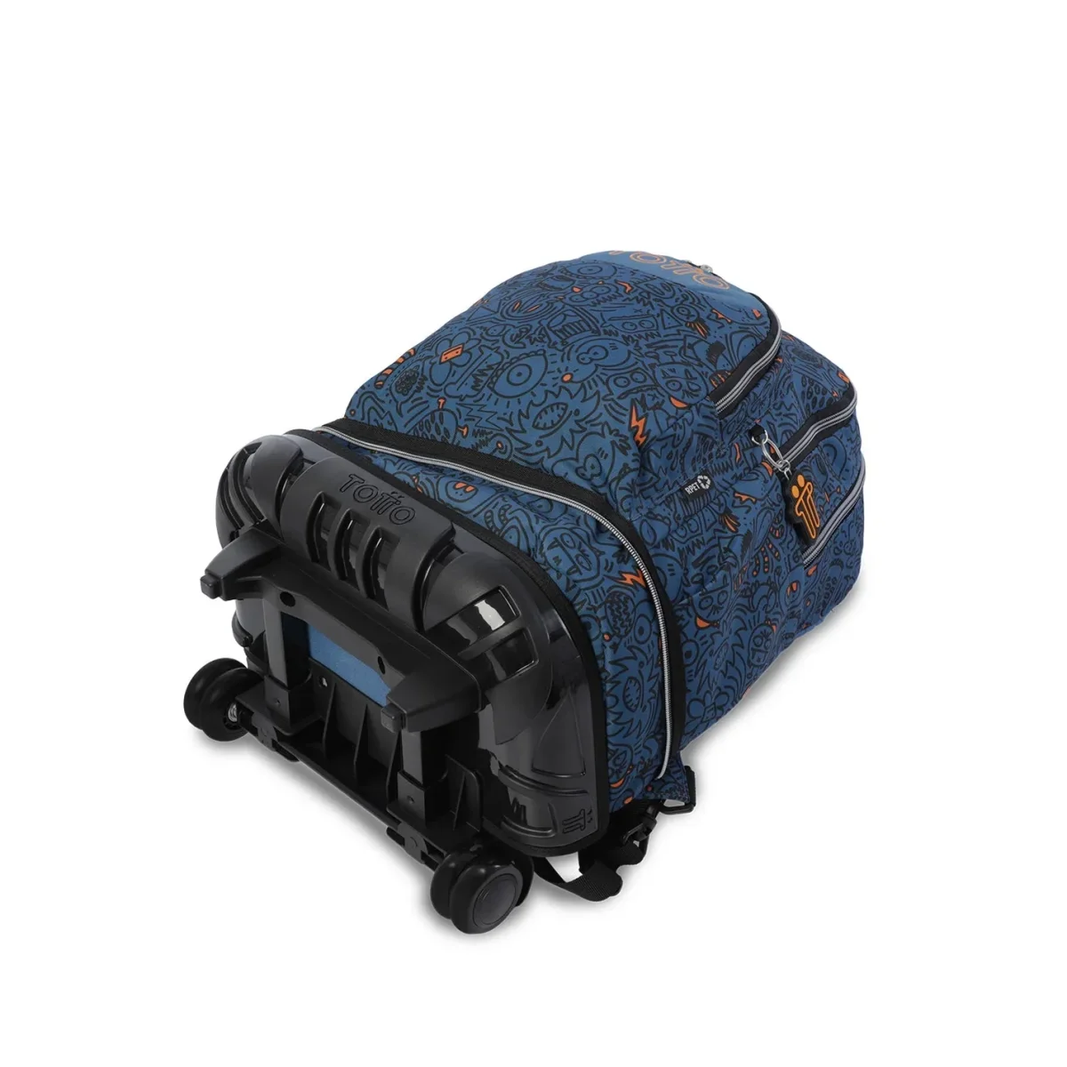 Mochila escolar ruedas desmontable Totto Tiza - Grafer - Imagen 6