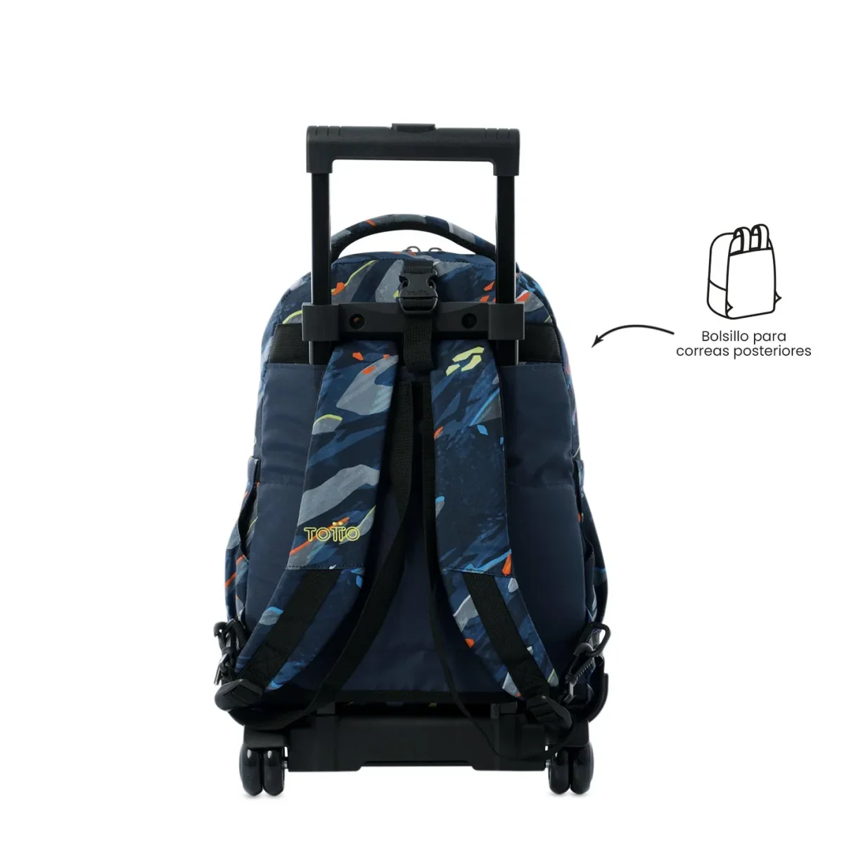Mochila escolar ruedas desmontable Totto Tiza - Groove - Imagen 5