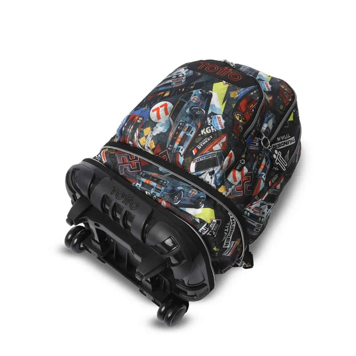 Mochila escolar ruedas desmontable Totto Tiza - Rally Red - Imagen 7