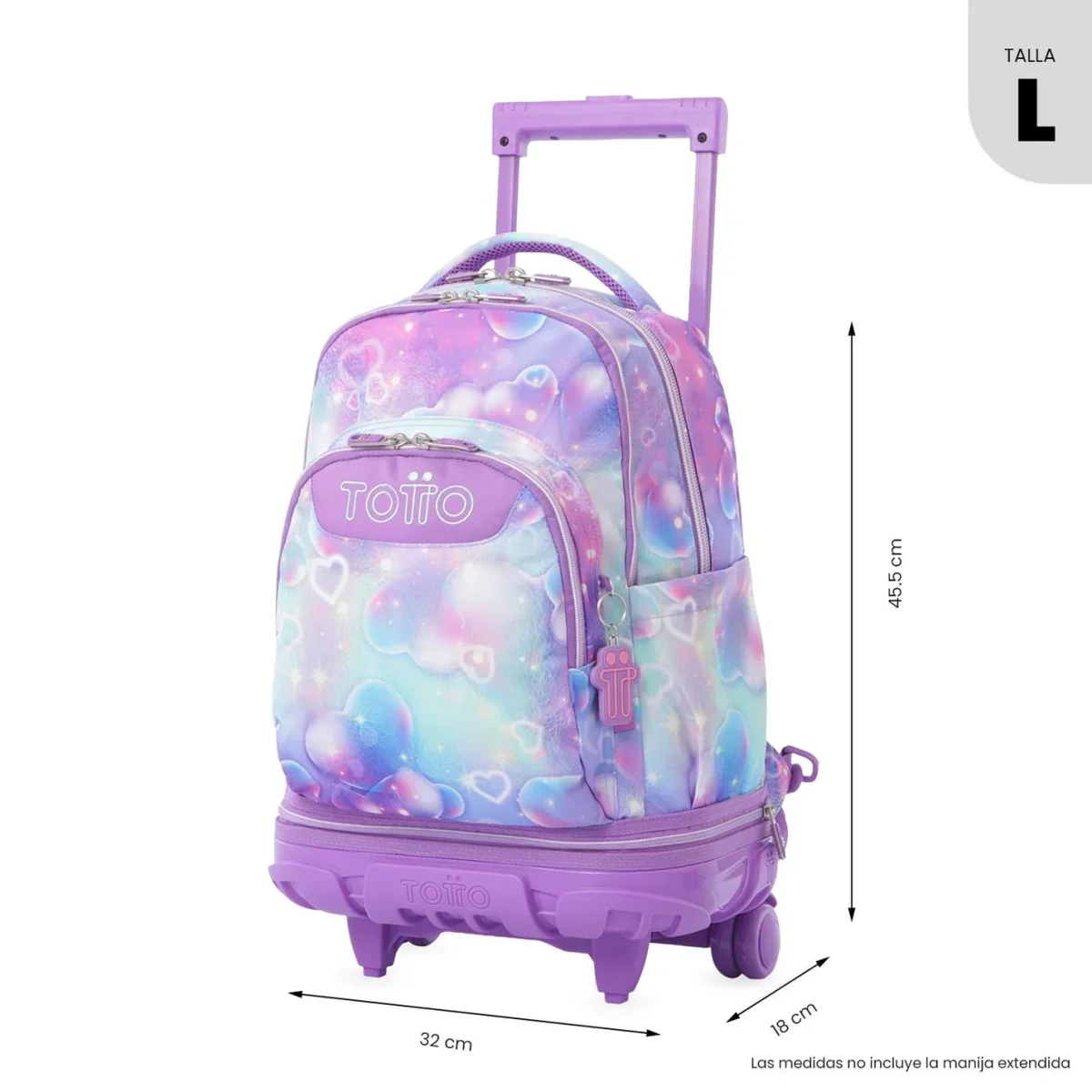 Mochila escolar ruedas desmontable Totto Tiza - Korina - Imagen 4