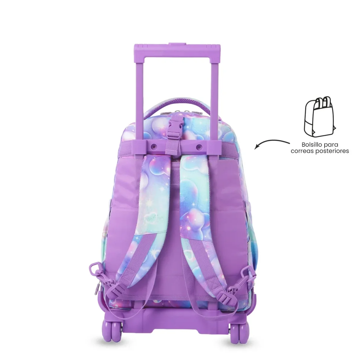 Mochila escolar ruedas desmontable Totto Tiza - Korina - Imagen 5