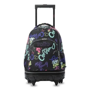 Mochila escolar ruedas desmontable Totto Tiza - Letry