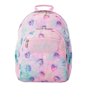 Mochila escolar Totto Rayol Glitter - Shiny Heart