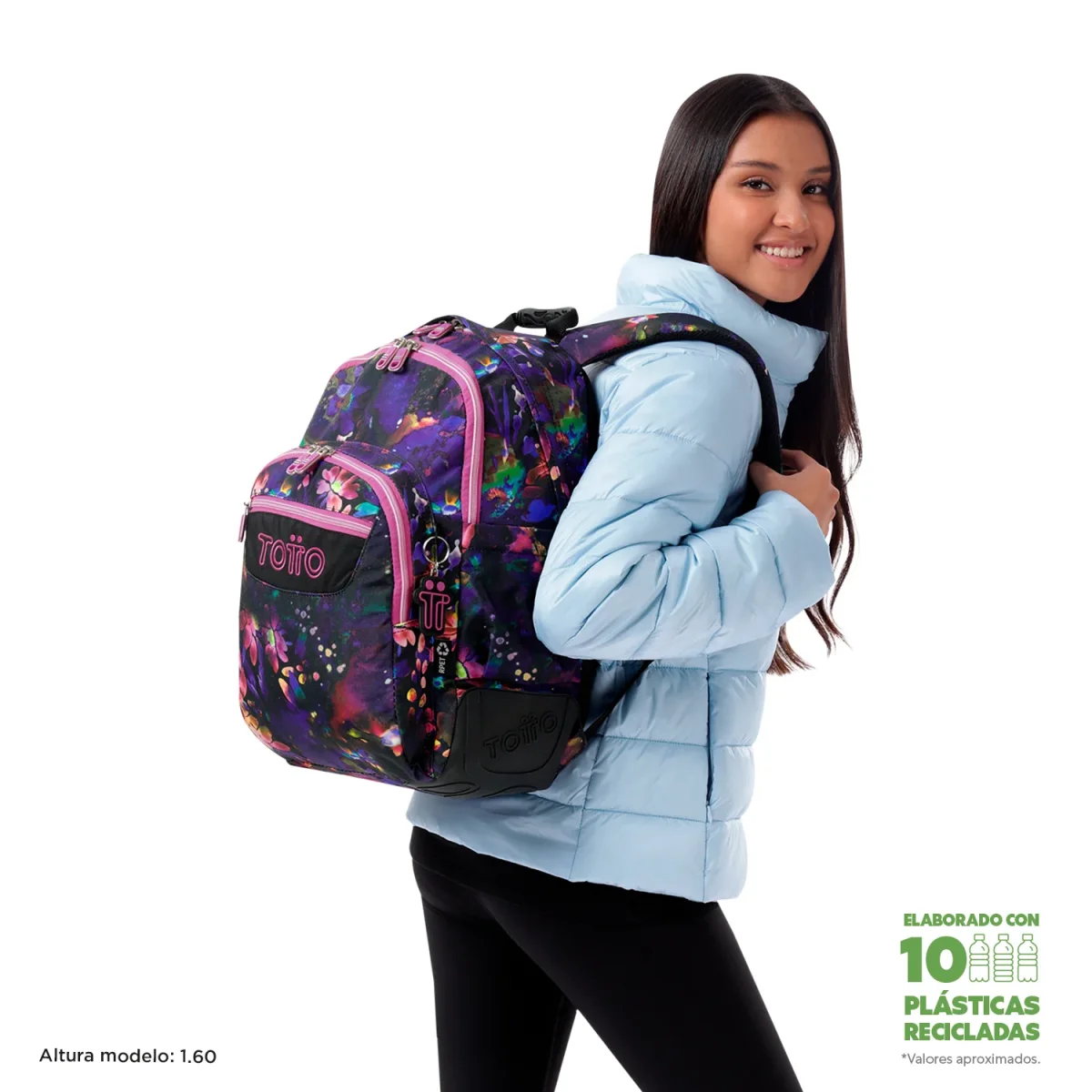 Mochila escolar Totto Rayol - Flower Galaxy - Imagen 3