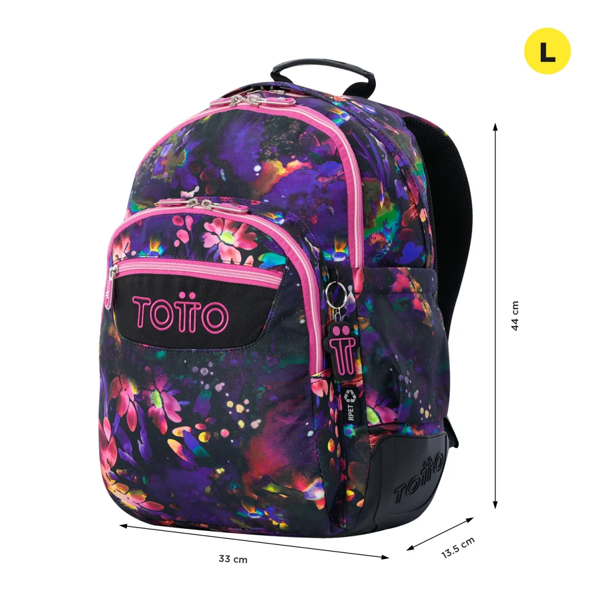 Mochila escolar Totto Rayol - Flower Galaxy - Imagen 4