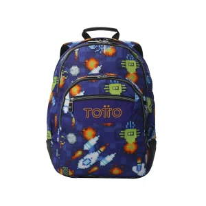 Mochila escolar Totto Rayol - Space Blue