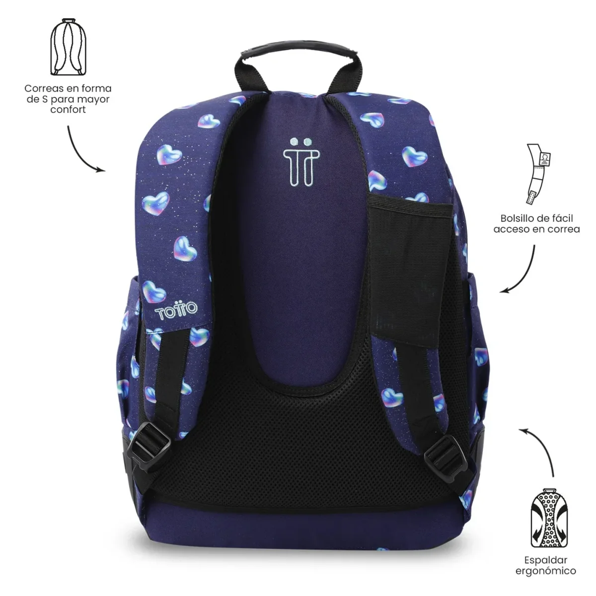 Mochila escolar Totto Rayol - Nacary - Imagen 5