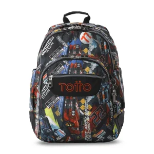 Mochila escolar Totto Rayol - Rally Red