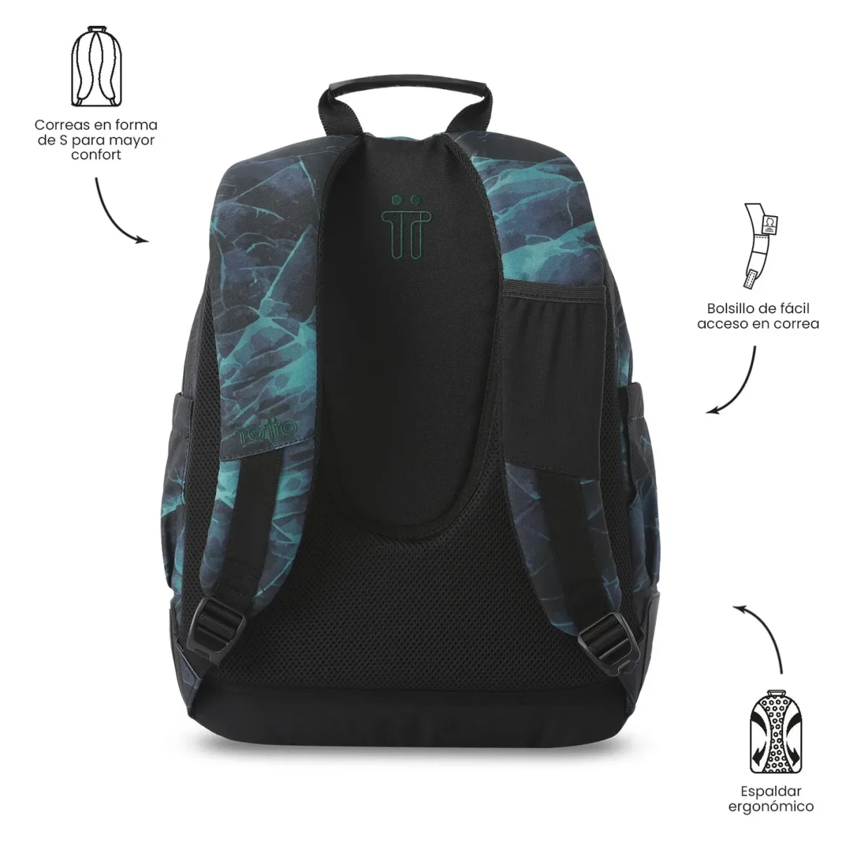 Mochila escolar Totto Rayol - Gelido - Imagen 5