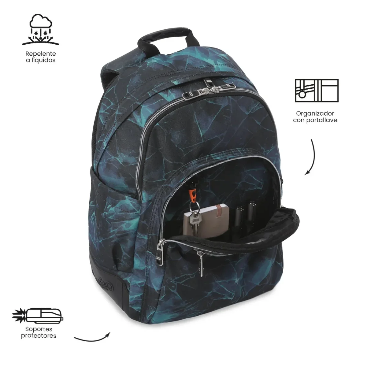 Mochila escolar Totto Rayol - Gelido - Imagen 7